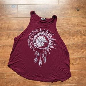 Moonchild burgundy tank top